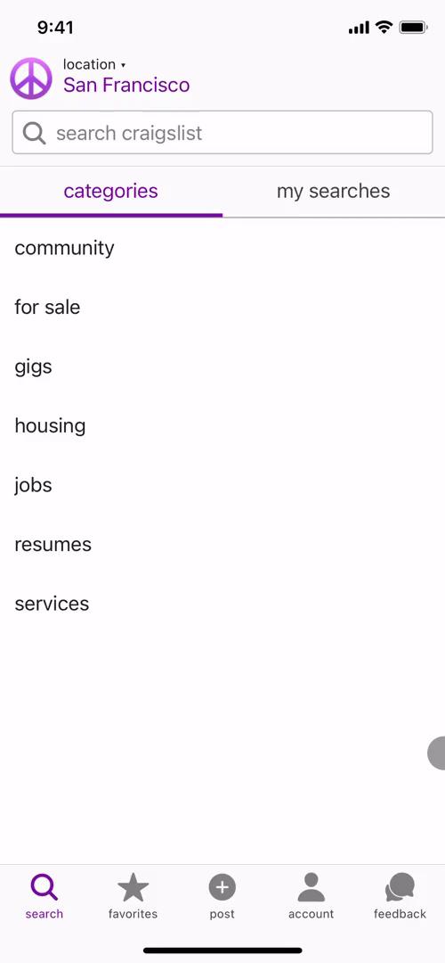 Listing a product on Craigslist video screenshot