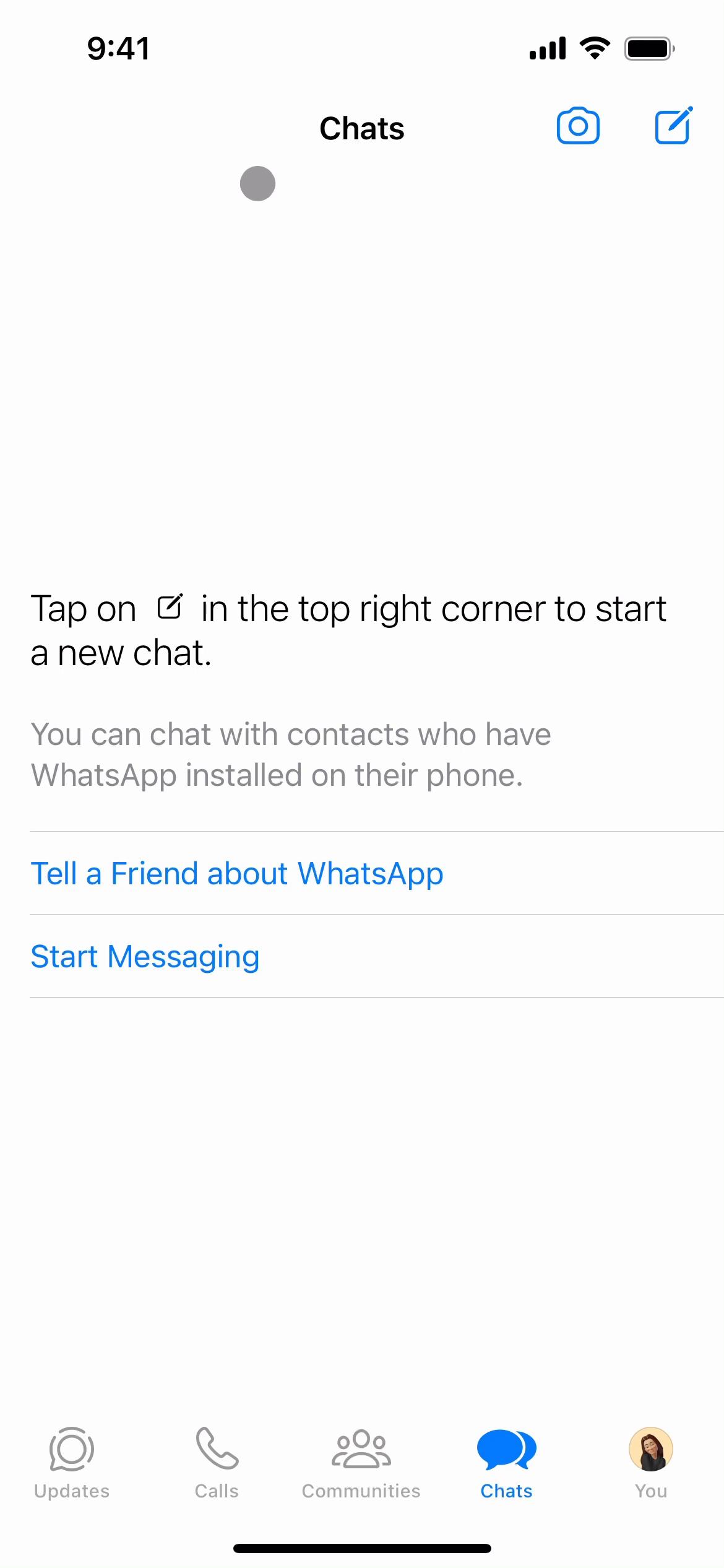 Inviting people on WhatsApp video screenshot