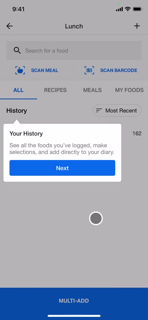 Tracking activity on MyFitnessPal video thumbnail