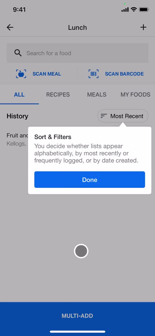 Tracking activity on MyFitnessPal video thumbnail