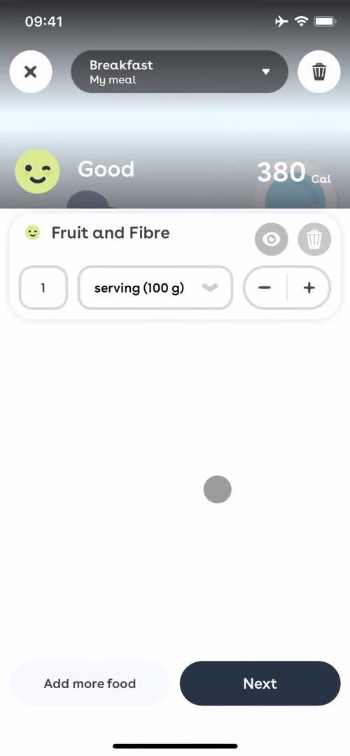 Tracking activity on Foodvisor video thumbnail