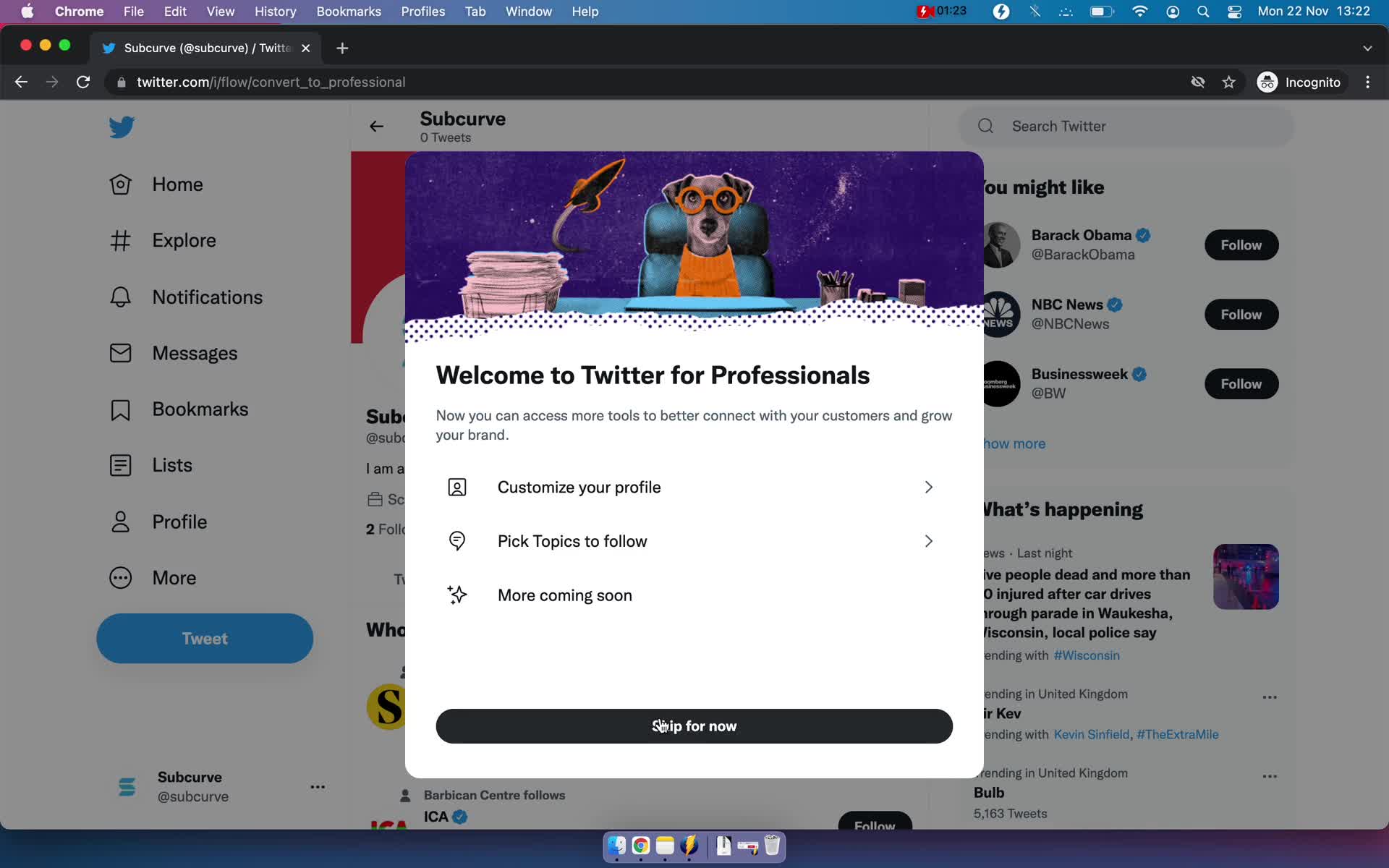 Updating your profile on Twitter video thumbnail