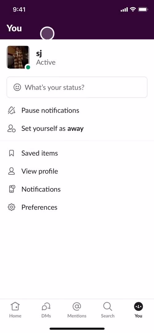 Updating your profile screenshot