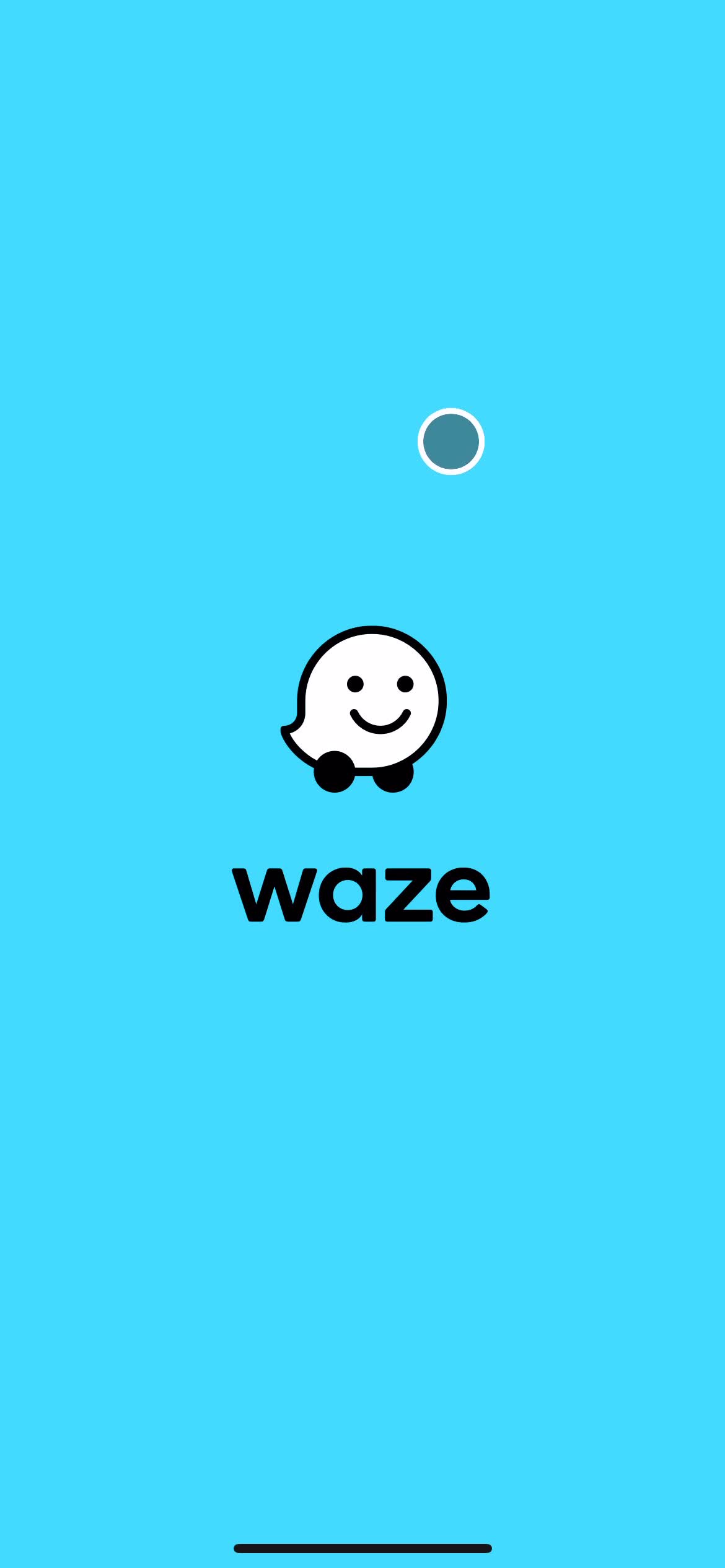 Screenshot of Splash screen on Onboarding on Waze user flow