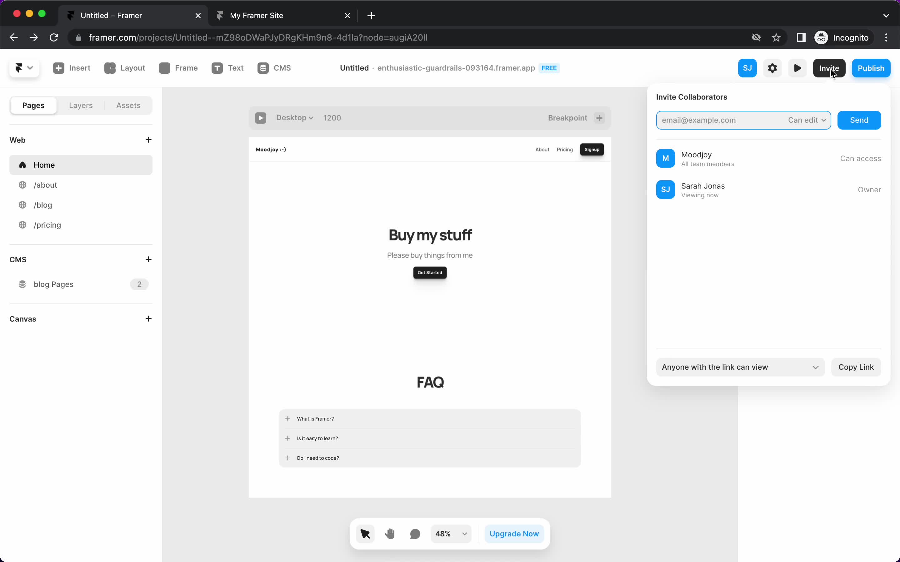 Creating a website screenshot