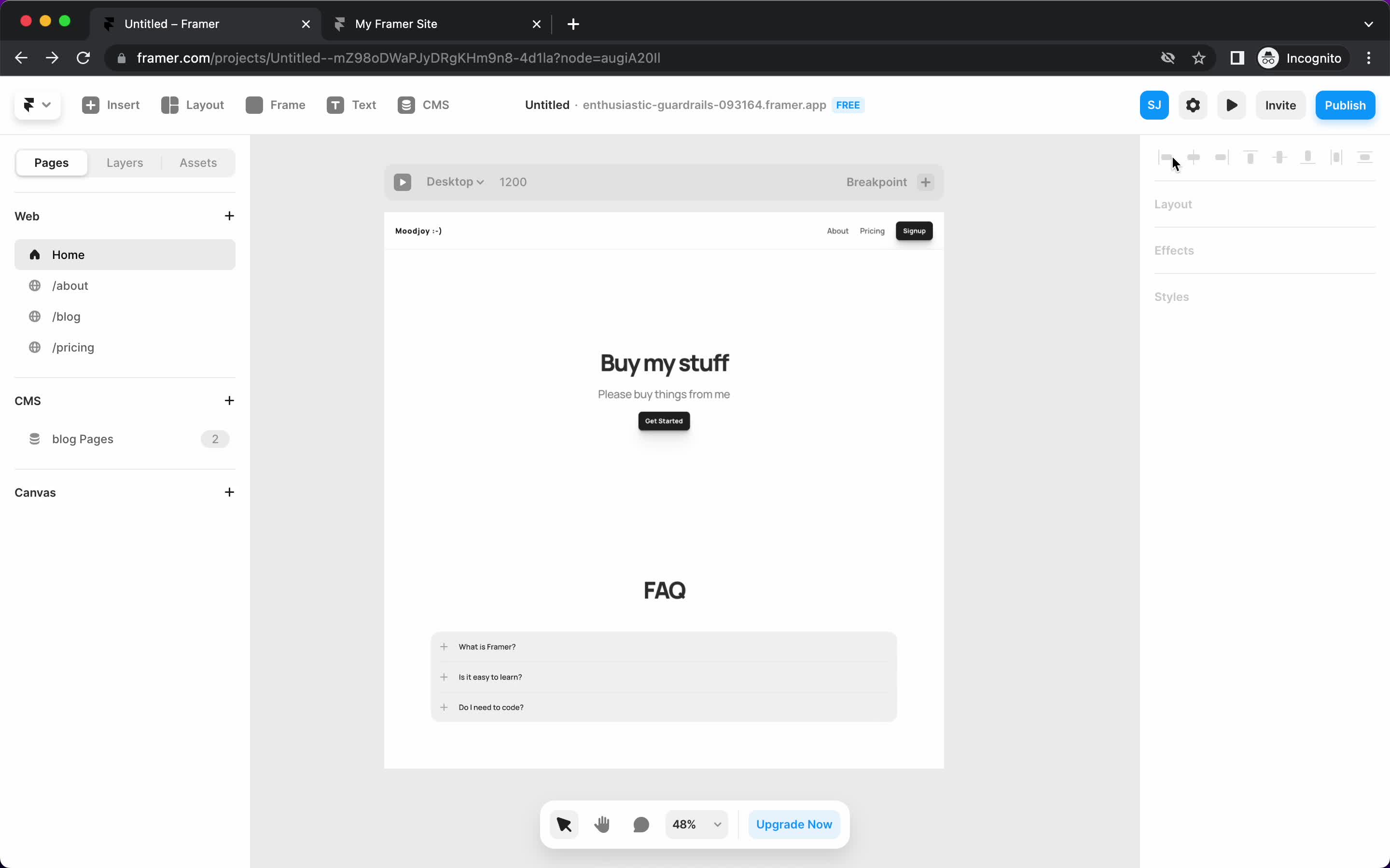 Creating a website screenshot