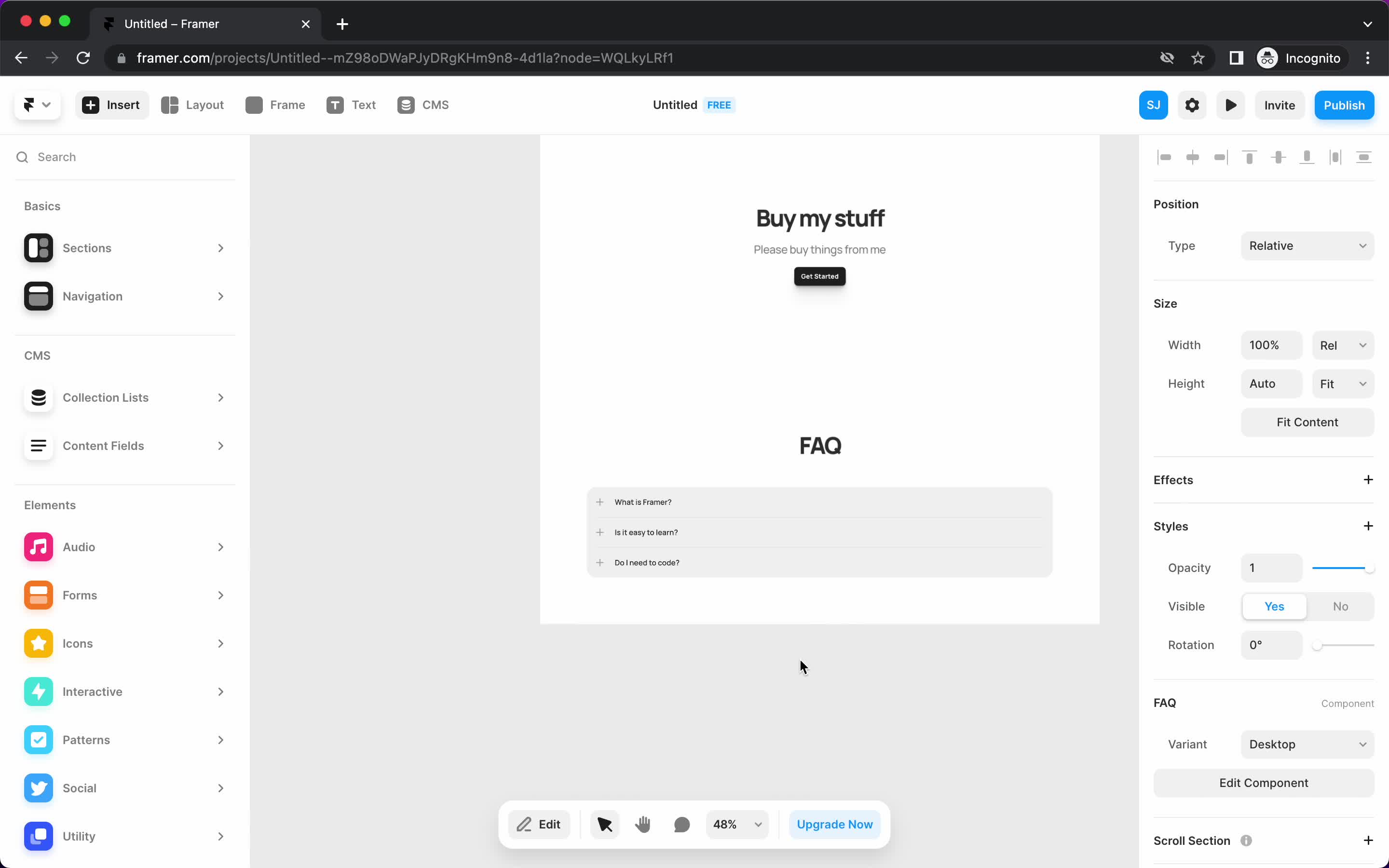 Creating a website screenshot