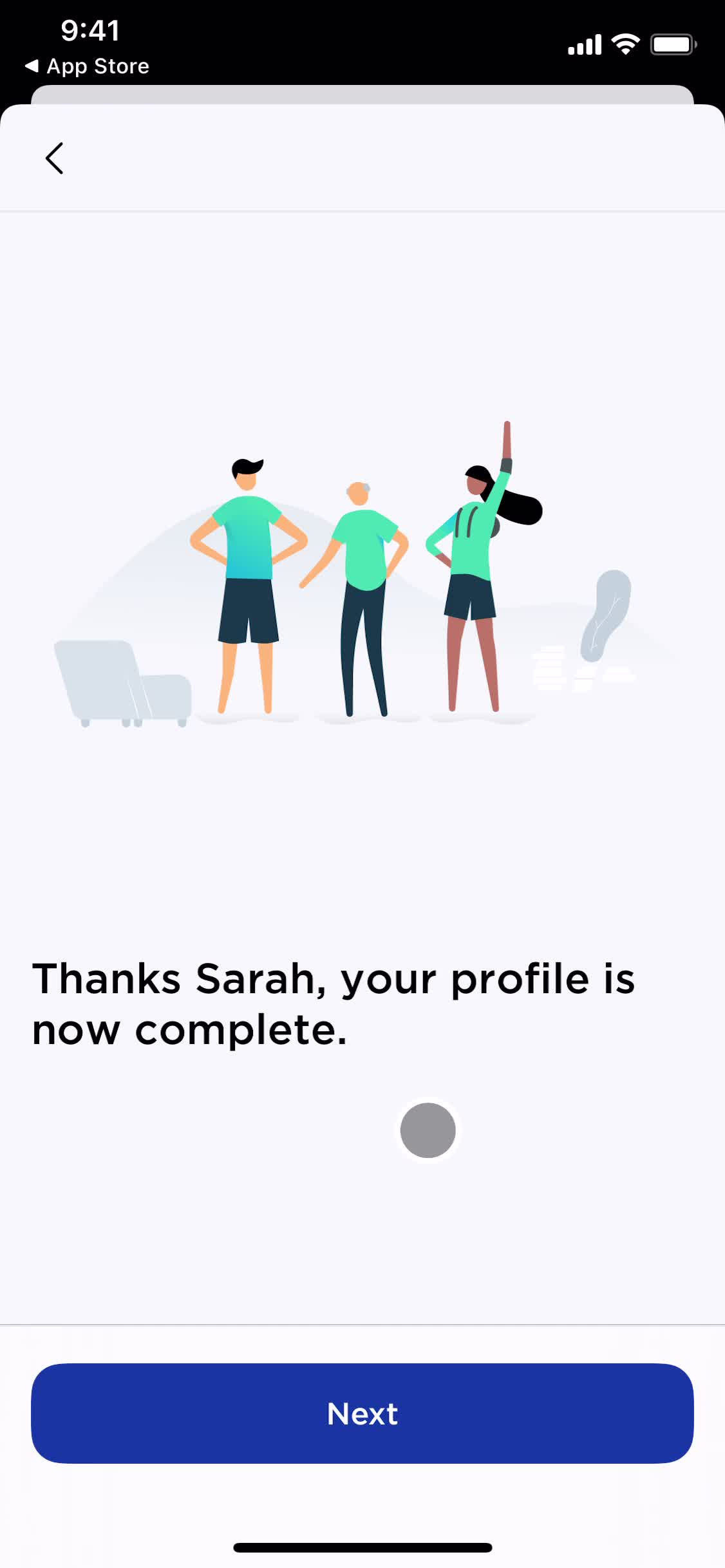 Onboarding screenshot