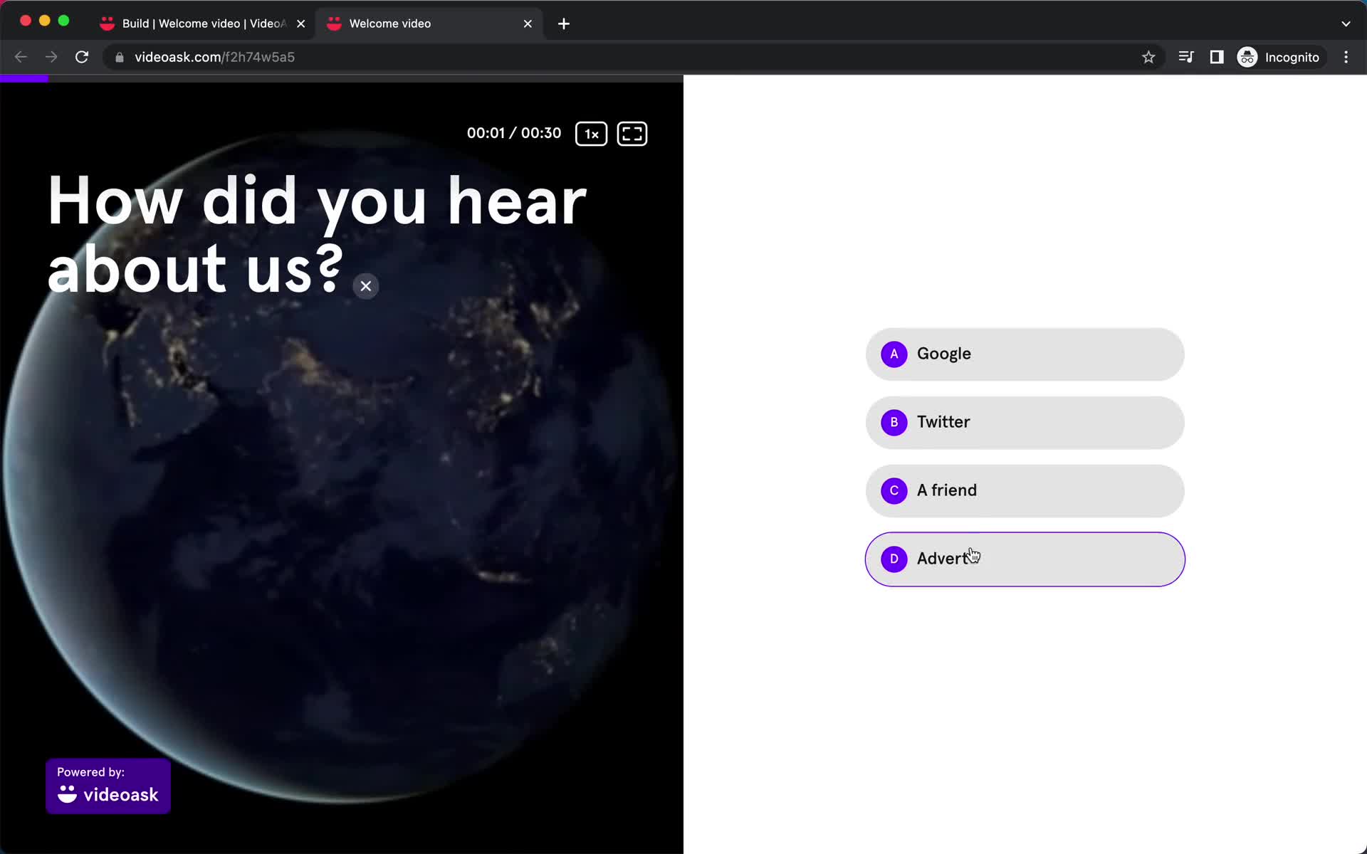 Creating an automation workflow screenshot