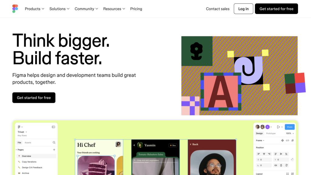 Page Flows’ screenshot of the Figma home page.
