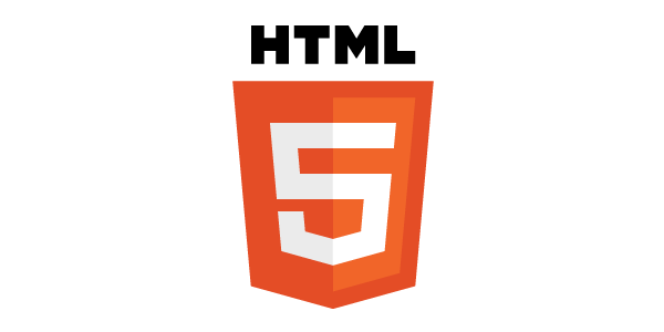A Page Flows screenshot from Logo Bird of HTML5’s big, bright, and bold logo.