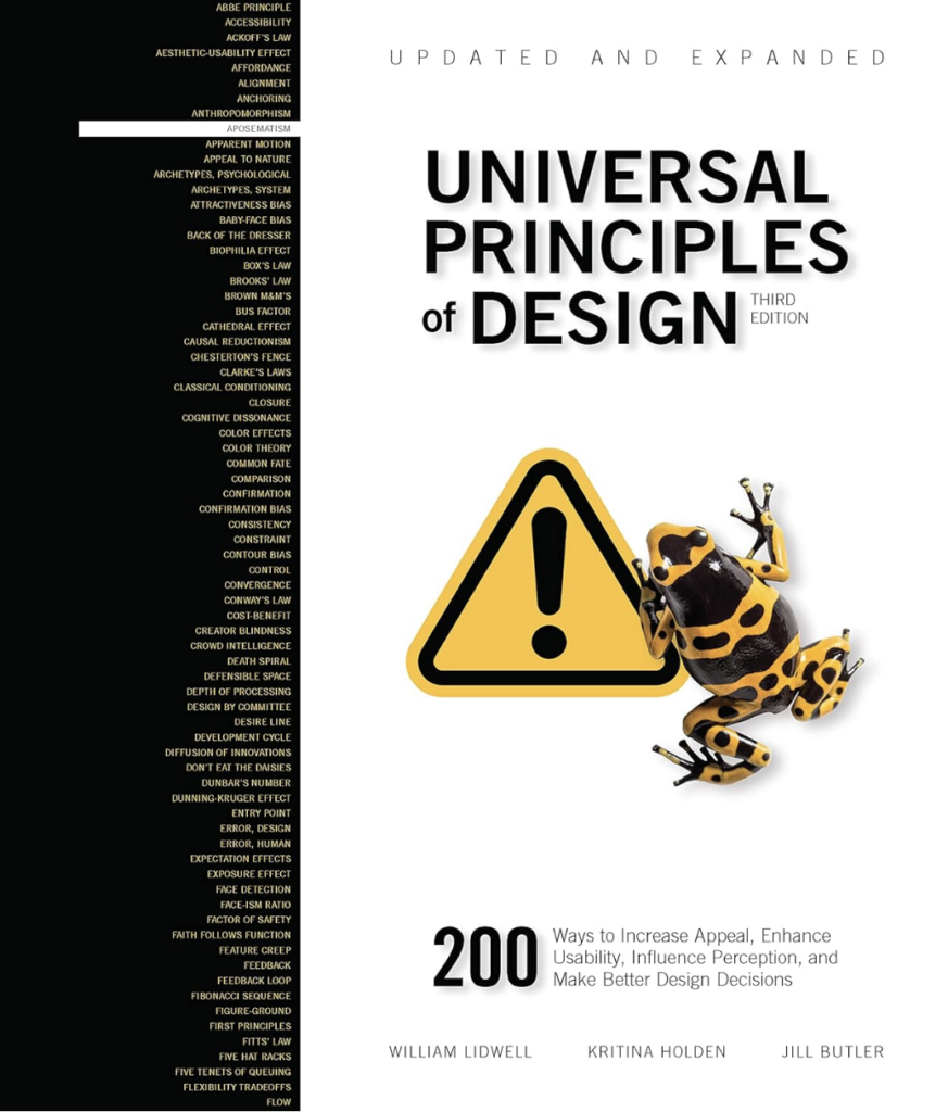 Page Flows’ screenshot from Amazon of the cover of Universal Principles of Design by William Lidwell.
