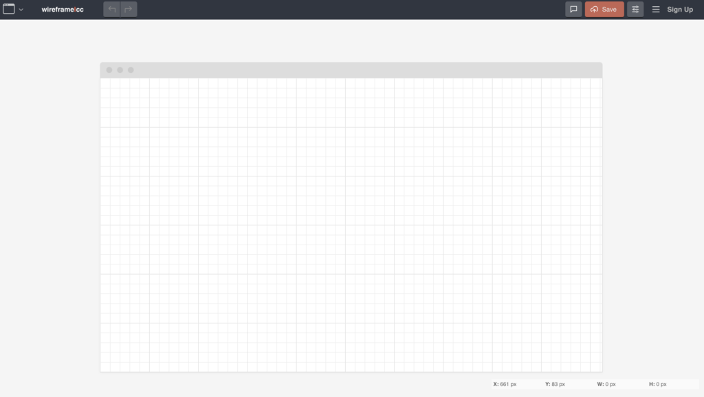 Page Flows’ screenshot of the Wireframe.cc home page.