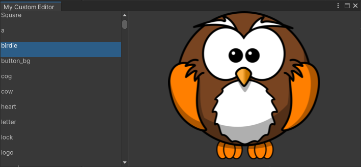 A Page Flows screenshot from Unity of an example of a custom window in Unity Editor. 
