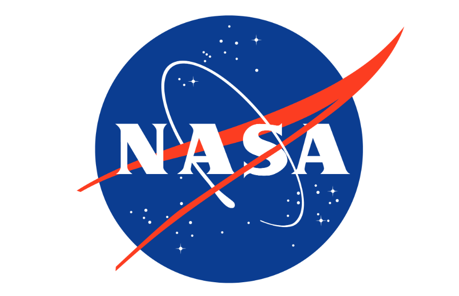 A Page Flows screenshot of NASA’s dark blue and red lettermark logo design. 
