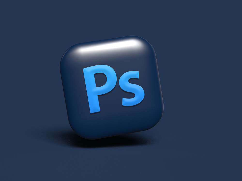 A Page Flows screenshot of a 3D illustration from Rubaitul Azad of the Adobe Photoshop app icon.