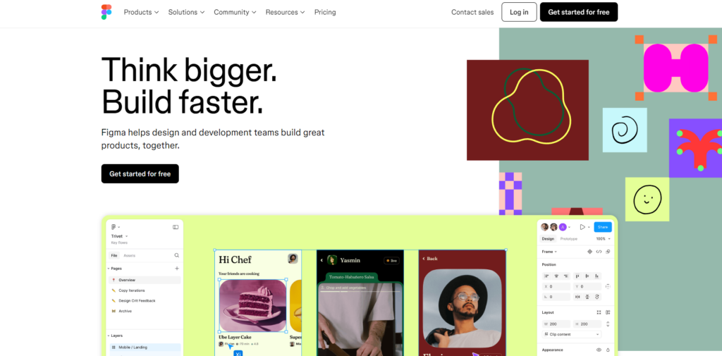 A Page Flows screenshot of Figma’s homepage. 
