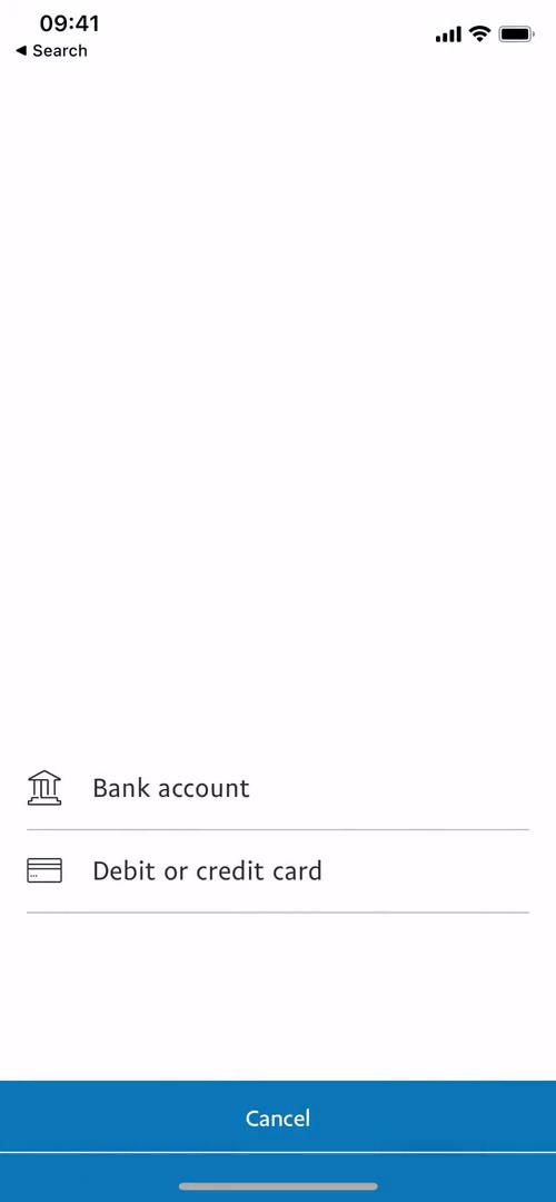 Adding payment details on PayPal video thumbnail